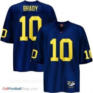 Big Sale Tom Brady Michigan Wolverines #10 Football Jersey - Navy Blue - Tom Brady College Jerseys - Shop By Player